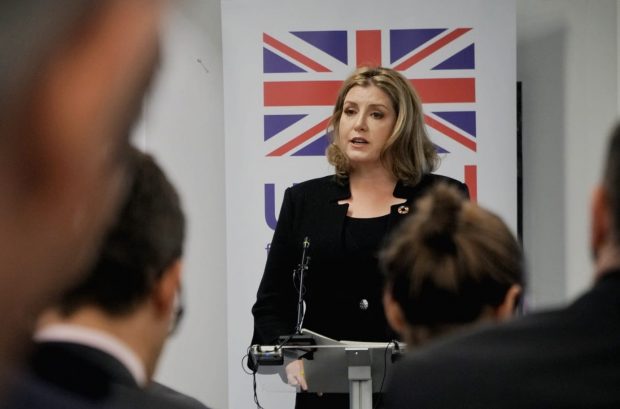 Penny Mordaunt at today's speech