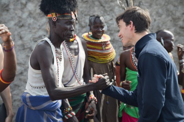 Rory Stewart meets communities in Kenya. Picture: Will Crowne/DFID