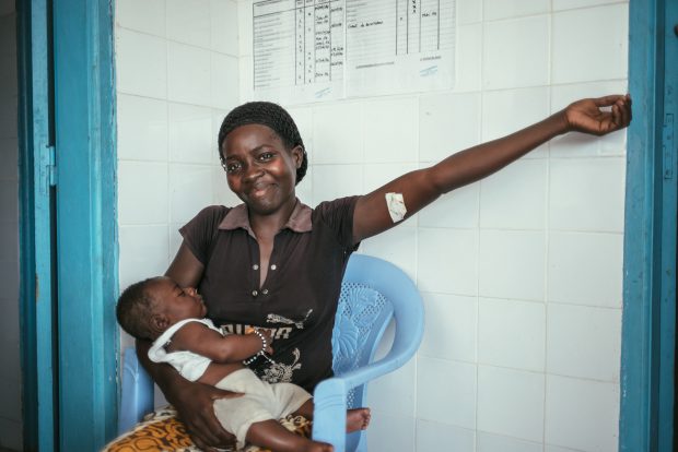 Woman in a family planning clinic in the Ivory Coast