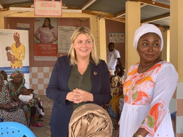 Baroness Sugg at a Marie Stopes outreach clinic in Senegal